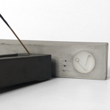 Load image into Gallery viewer, TRANQUILITY CUBIC CONCRETE INCENSE HOLDER