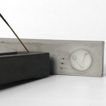 Load image into Gallery viewer, TRANQUILITY CUBIC CONCRETE INCENSE HOLDER
