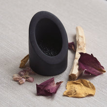 Load image into Gallery viewer, SURYA BLACK INCENSE HOLDER
