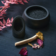 Load image into Gallery viewer, SURYA BLACK INCENSE HOLDER
